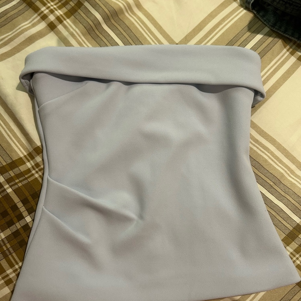 Light Blue babaton aritzia Strapless Tube Top